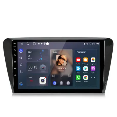 10.1" Android 13 ZaSkoda Octavia 2013-2018 Avtoradio Carplay GPS NAVI SWC DSP WIFI BT FM KAM DAB+ 2+64G