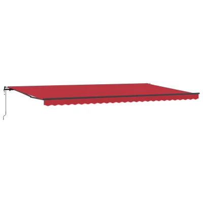 vidaXL Avtomatska Retraktibilna tenda rdeča 600x300 cm