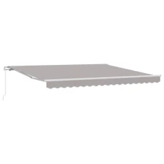 Ročna retraktibilna tenda vidaXL svetlo siva 400x300 cm, Zamenjava tkanine za tende vidaXL za okvir 4x3 m svetlo siva