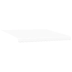 vidaXL Ročna Retraktibilna Tenda z LED bela 400x350 cm