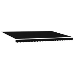 vidaXL samodejna retraktibilna tenda Črna 500x300 cm