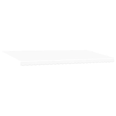 vidaXL ročno retraktibilna tenda z LED bela 600x300 cm