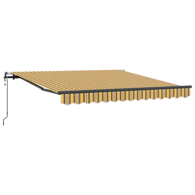 vidaXL Avtomatska retraktibilna tenda Črta 350x250 cm