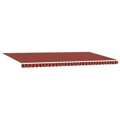 vidaXL Ročna retraktibilna tenda z LED Orion in rjava 600 x 350 cm