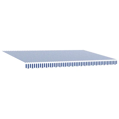 vidaXL Avtomatski retraktibilni senčnik modro-beli 500x300 cm