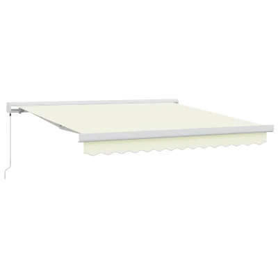 vidaXL Kremna ročna retraktibilna tenda 300x250 cm