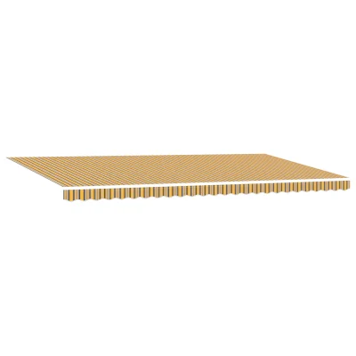 vidaXL Ročna retractibilna tenda črtasta 600x300 cm
