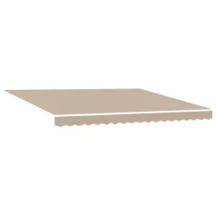 vidaXL Ročna Retraktibilna Tenda Bež 400x350 cm