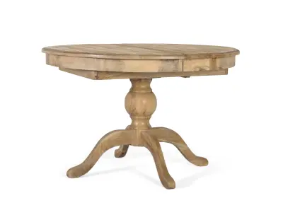 Raztegljiva jedilna miza iz mangovega lesa, ročno izdelana