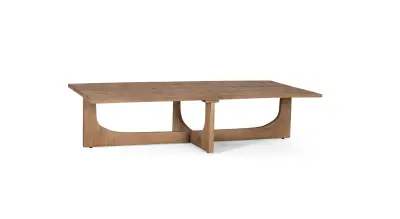 Klubska mizica iz naravnega mangovega lesa