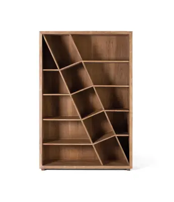 Knjižna omara iz rjavega mangovega lesa