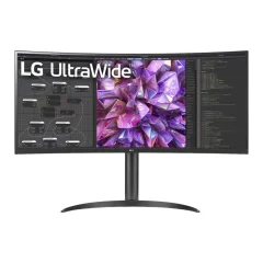 Monitor LG 86,4 cm (34,0") 34WQ75X 3440x1440 Curved IPS 5ms 2xHDMI DisplayPort USB-C 90W 2xUSB3.0 HAS Zvočniki Zvočniki 2x7W  sRGB99% RJ45 KVM HDR10