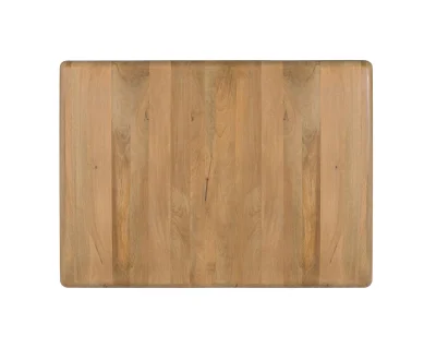 Vzglavje iz mangovega lesa s polkrožnimi robovi