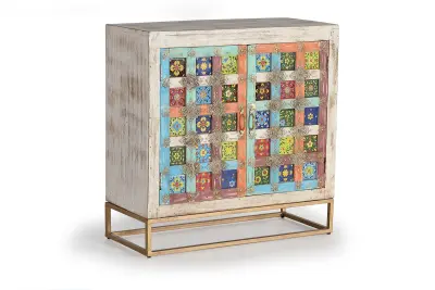 Dvokrilna omarica s keramičnimi detajli