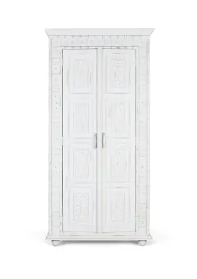 Ročno izdelana omara z 2 vrati iz mangovega lesa