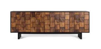 Omarica s štirimi vrati iz lesa sheesam