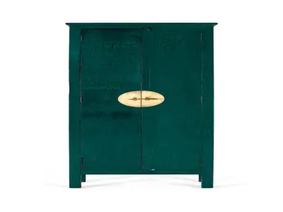 Ročno izdelana dvokrilna omara iz mangovega lesa