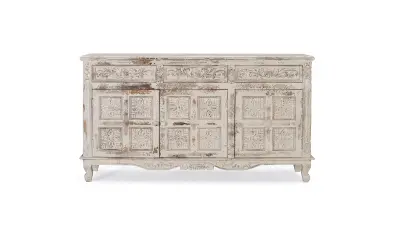 Komoda iz staranega belega mangovega lesa