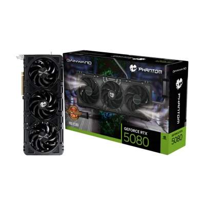 Grafična kartica nVidia RTX5080 Gainward Phantom GS - 16GB GDDR7 (NE75080T19T2-GB2030P)