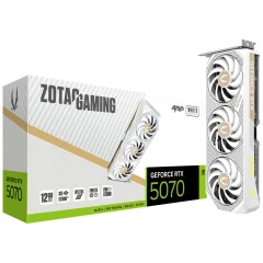 Grafična kartica nVidia RTX5070 Zotac AMP bela - 12GB GDDR7 (ZT-B50700FQ-10P)