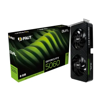 Grafična kartica nVidia RTX5060 Palit Dual - 8GB GDDR7 (NE75060019P1-GB2063D)