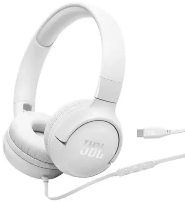 Slušalke JBL Tune 520 USB-C, bele