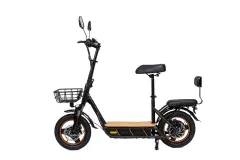 Kukirin C1 Pro Zložljiv električni skuter: 500W močni pogon, 48V 26Ah dolga avtonomija, dvojni disk zavori, hitrost do 45 km/h, črni zložljiv dizajn