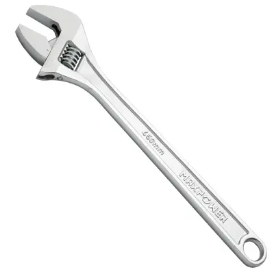 MAXPOWER 450 mm nastavljivi ključ, profesionalni veliki ključ za težka dela, vrhunsko Cr-V jeklo - metrični