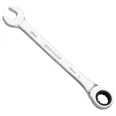 MAXPOWER 19 mm kombinirani ključ z 72-zobno ragljo, 12-kraki zobniški ključ, kovan in toplotno obdelan kromiran V jeklo, metričen, kromiran
