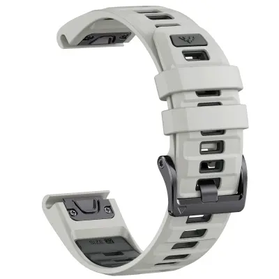 Silikonski pašček s hitrim sproščanjem za Garmin Fenix 8 Grey