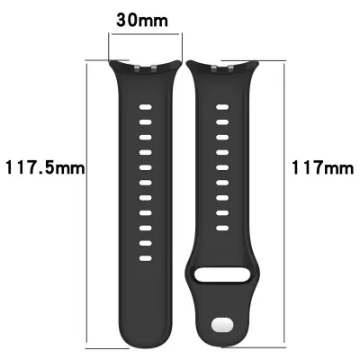 Eleganten silikonski pašček za Vivo Watch 5 Black