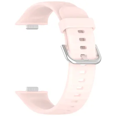 Silikonski pašček za Huawei Fit 4 - Svetlo roza, srebrna zaponka Pine