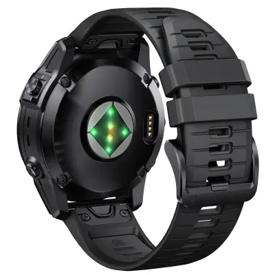 Eleganten pašček za hitro sprostitev za Garmin Fenix 7X Pro Black+Grey