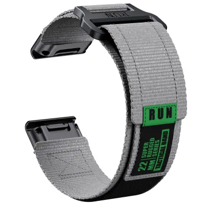 Garmin Fenix 8 najlonski pleten pašček Grey 26 mm