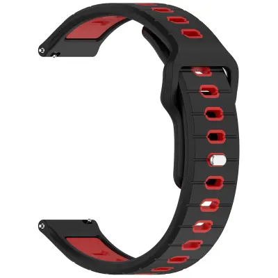 Silikonski nadomestni pašček za Garmin vivoactive 6 Black+Red