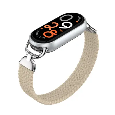 Eleganten pleten najlonski elastični pašček za Xiaomi 9 Apricot