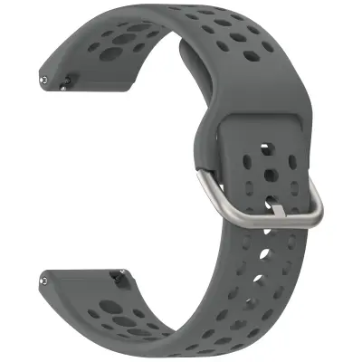 Eleganten silikonski pašček za Amazfit Bip6 (A2435) DarkGrey