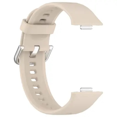 Silikonski pašček za Huawei Fit 4 - Svetlo roza, srebrna zaponka Yellow