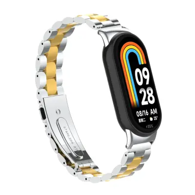 Eleganten pašček iz nerjavečega jekla za Xiaomi Mi Band 9 Silver