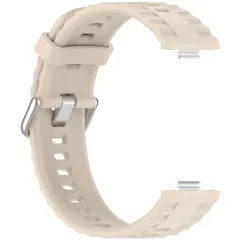 Silikonski pašček za Huawei Fit 4 Pro s srebrno zaponko White