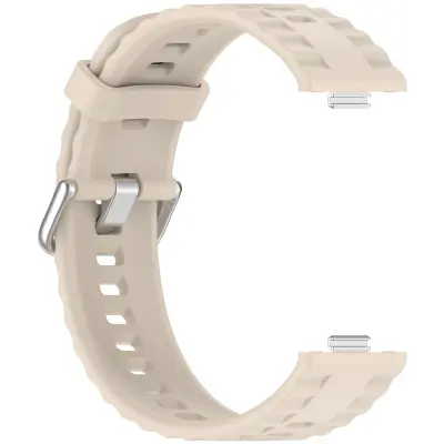 Silikonski pašček za Huawei Fit 4 Pro s srebrno zaponko White