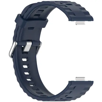 Silikonski pašček za Huawei Fit 4 Pro s srebrno zaponko Blue
