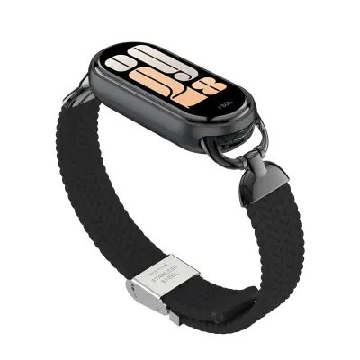 Eleganten pleten pas z zaponko za Xiaomi Mi Band 9/10 Black