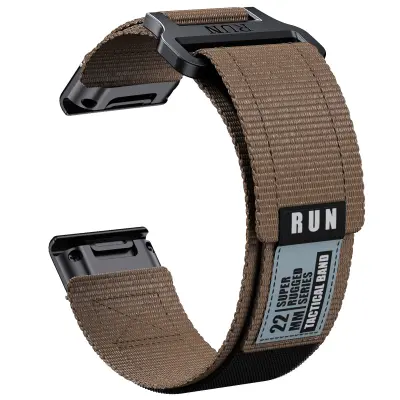 Garmin Fenix 8 najlonski pleten pašček Brown 22 mm