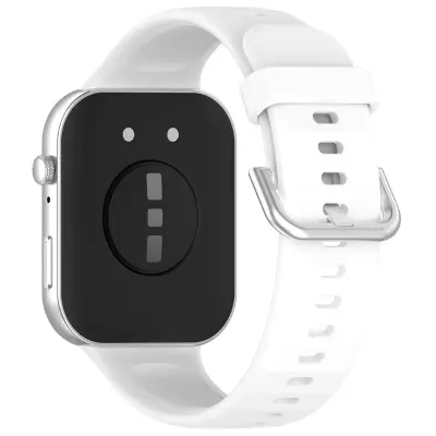Silikonski pašček za Huawei Fit 4 - Svetlo roza, srebrna zaponka White