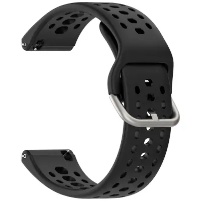 Eleganten silikonski pašček za Amazfit Bip6 (A2435) Black