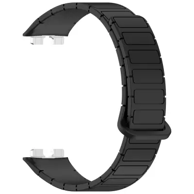 Huawei Band 10, 9, 8 Pašček - Eleganten magnetni zaključek Black