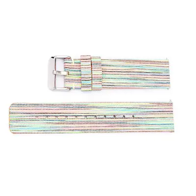 Trak iz mavričnega platna s srebrno zaponko  12 mm