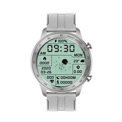 Silikonska pametna ura MX5 - Bluetooth klicanje in fitnes Silver