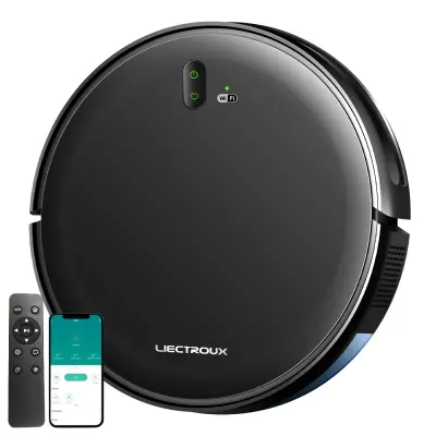 LIECTROUX L200 Combo robot za usičišče in mokro čiščenje, pametna kartografija, WiFi aplikacija, usičišče 4 kPa.